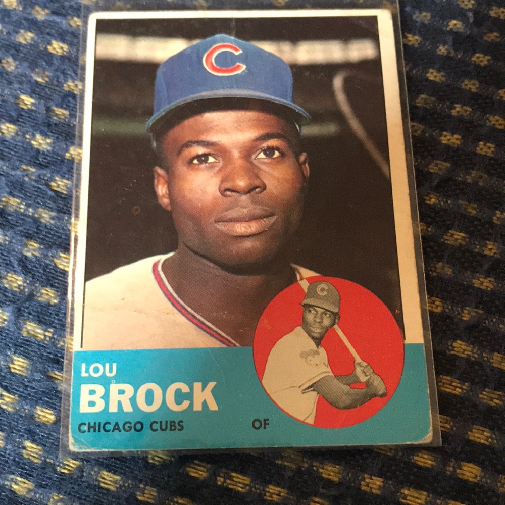 1963 Lou Brock Topps Card